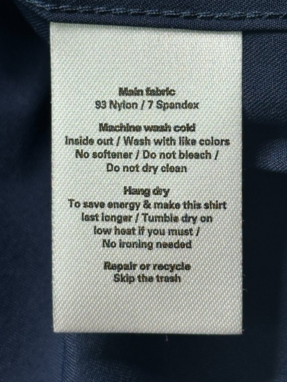 Men's Navy Casual Button-Down Shirt - Picture 6 of 10